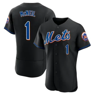 Men's Authentic Black Jeff McNeil New York Mets 2022 Alternate Jersey