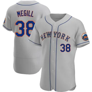 Men's Authentic Gray Tylor Megill New York Mets Road Jersey