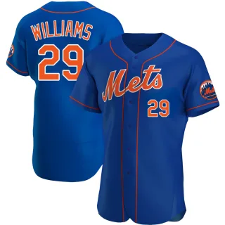 Men's Authentic Royal Trevor Williams New York Mets Alternate Jersey