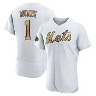 Men's Authentic White Jeff McNeil New York Mets 2022 All-Star Game Jersey