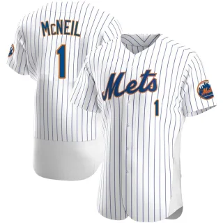 Men's Authentic White Jeff McNeil New York Mets Home Jersey