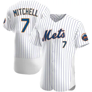 Men's Authentic White Kevin Mitchell New York Mets Home Jersey