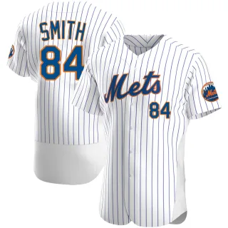 Men's Authentic White Kevin Smith New York Mets Home Jersey