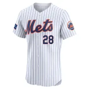 Men's Elite White Jose Azocar New York Mets Home Patch Jersey