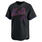Men's Limited Black Joey Lucchesi New York Mets Alternate Jersey