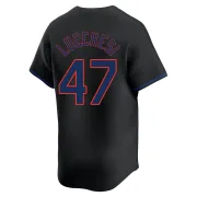 Men's Limited Black Joey Lucchesi New York Mets Alternate Jersey