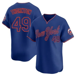 Men's Limited Royal Zac Thornton New York Mets Alternate 2 Jersey