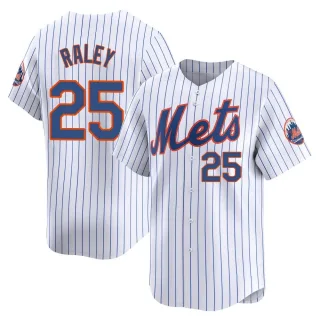 Men's Limited White Brooks Raley New York Mets Home Jersey