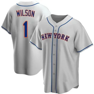 Men's Replica Gray Mookie Wilson New York Mets Road Jersey