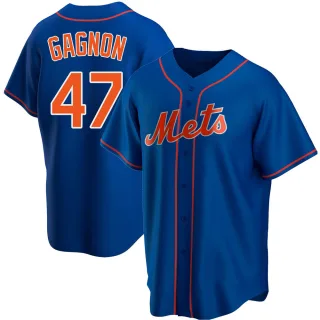 Men's Replica Royal Drew Gagnon New York Mets Alternate Jersey