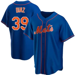 Men's Replica Royal Edwin Diaz New York Mets Alternate Jersey