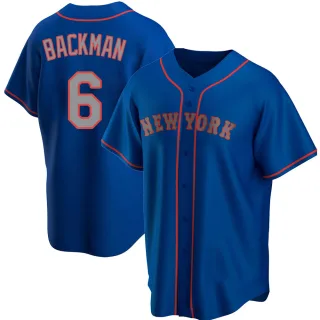 Men's Replica Royal Wally Backman New York Mets Alternate Road Jersey