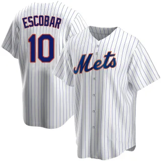 Men's Replica White Eduardo Escobar New York Mets Home Jersey