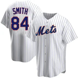 Men's Replica White Kevin Smith New York Mets Home Jersey