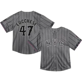 Toddler Limited Joey Lucchesi New York Mets Graphite 2024 City Connect Jersey
