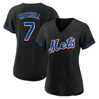 Women's Authentic Black Kevin Mitchell New York Mets 2022 Alternate Jersey