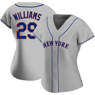 Women's Authentic Gray Trevor Williams New York Mets Road Jersey