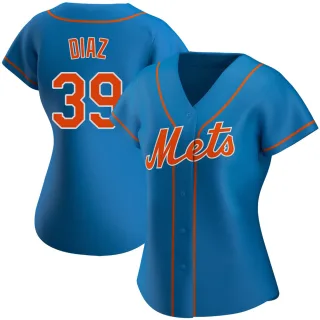 Women's Authentic Royal Edwin Diaz New York Mets Alternate Jersey