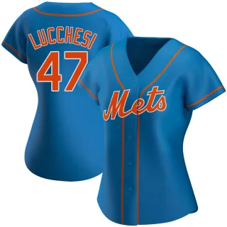 Women's Authentic Royal Joey Lucchesi New York Mets Alternate Jersey