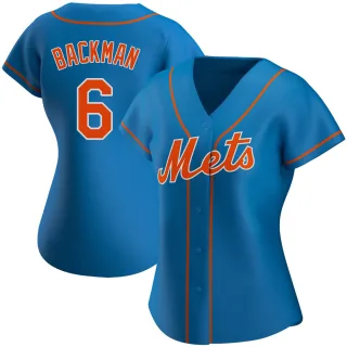 Women's Authentic Royal Wally Backman New York Mets Alternate Jersey