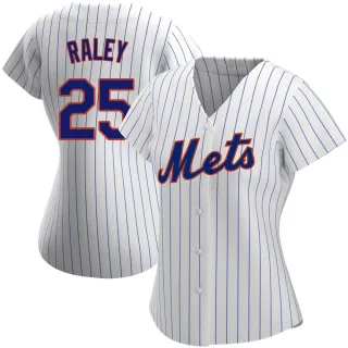 Women's Authentic White Brooks Raley New York Mets Home Jersey