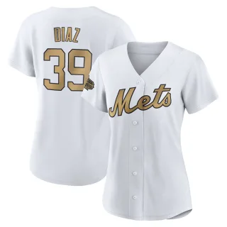 Women's Authentic White Edwin Diaz New York Mets 2022 All-Star Game Jersey
