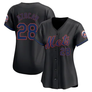 Women's Limited Black Jose Azocar New York Mets Alternate Jersey