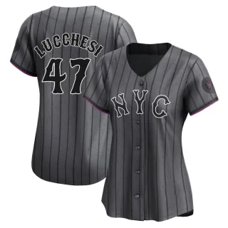 Women's Limited Joey Lucchesi New York Mets Graphite 2024 City Connect Jersey