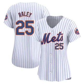 Women's Limited White Brooks Raley New York Mets Home Jersey