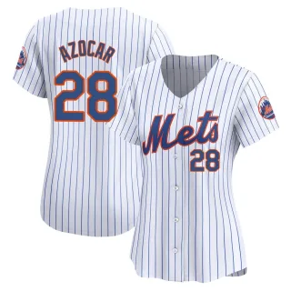 Women's Limited White Jose Azocar New York Mets Home Jersey