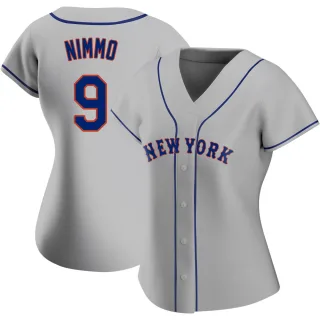 Women's Replica Gray Brandon Nimmo New York Mets Road Jersey