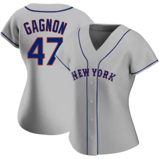 Women's Replica Gray Drew Gagnon New York Mets Road Jersey