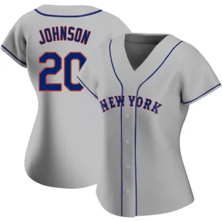 Women's Replica Gray Howard Johnson New York Mets Road Jersey