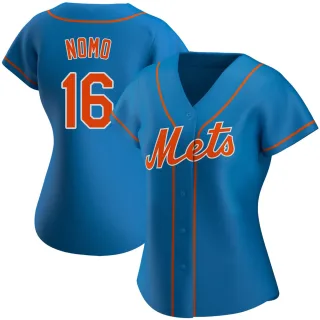 Women's Replica Royal Hideo Nomo New York Mets Alternate Jersey