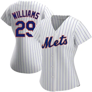 Women's Replica White Trevor Williams New York Mets Home Jersey