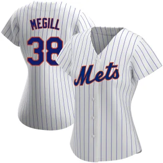 Women's Replica White Tylor Megill New York Mets Home Jersey