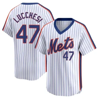 Youth Limited White Joey Lucchesi New York Mets Cooperstown Collection Jersey