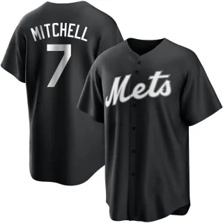 Youth Replica Black/White Kevin Mitchell New York Mets Jersey