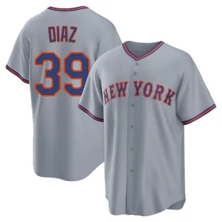 Youth Replica Gray Edwin Diaz New York Mets Away 2.0 Jersey