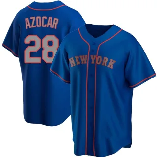 Youth Replica Royal Jose Azocar New York Mets Alternate Road Jersey