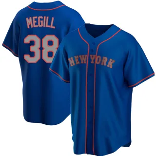 Youth Replica Royal Tylor Megill New York Mets Alternate Road Jersey