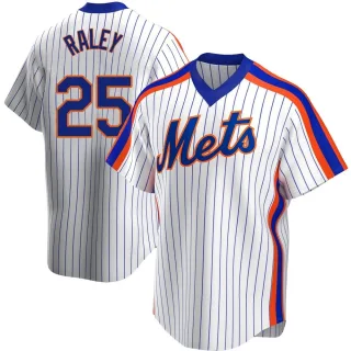 Youth Replica White Brooks Raley New York Mets Home Cooperstown Collection Jersey