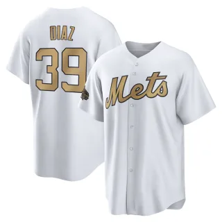 Youth Replica White Edwin Diaz New York Mets 2022 All-Star Game Jersey