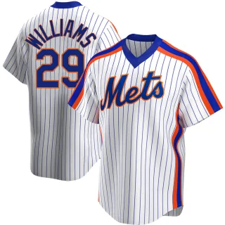 Youth Replica White Trevor Williams New York Mets Home Cooperstown Collection Jersey